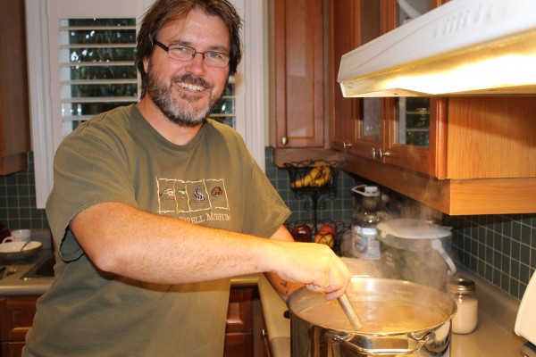 The Happy Brewer Boils His Wort